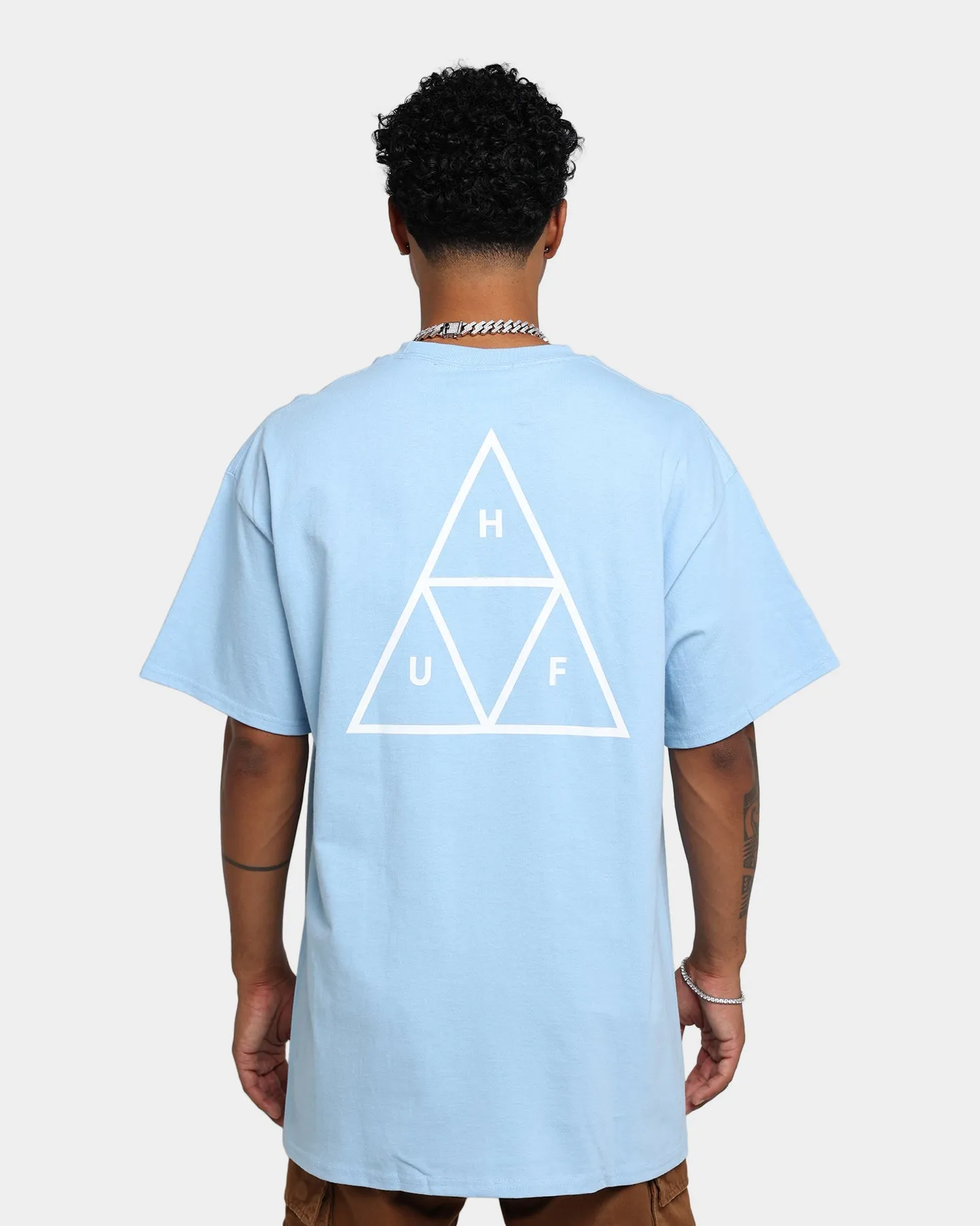 HUF Essentials T-Shirt Light Blue