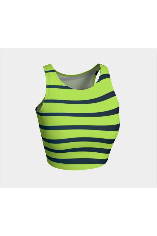 Lime Green Zebra Athletic Top