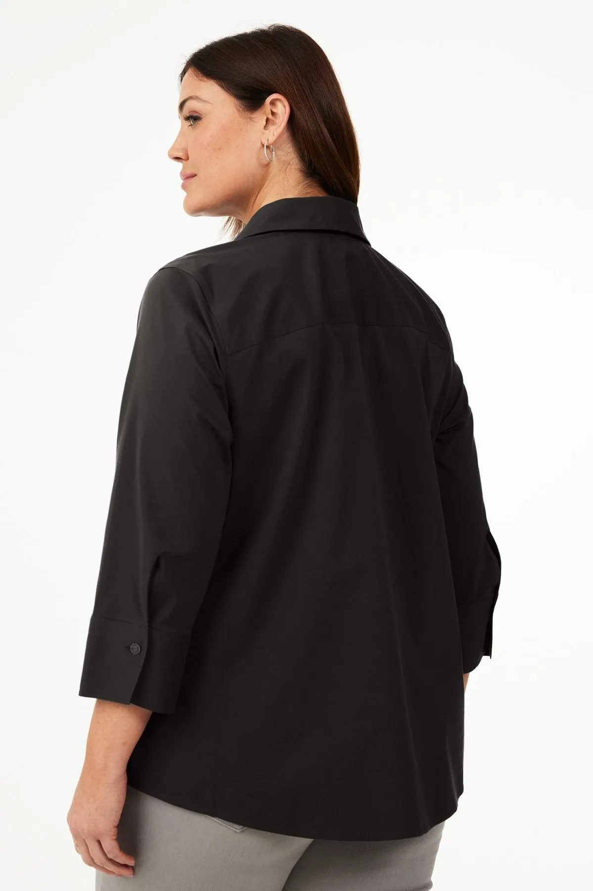 Mary Plus Stretch No Iron 3/4 Sleeve Shirt