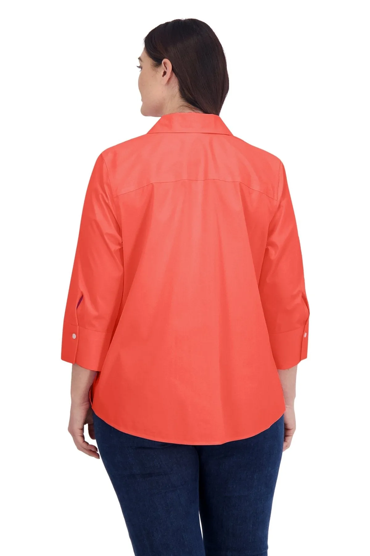 Mary Plus Stretch No Iron 3/4 Sleeve Shirt