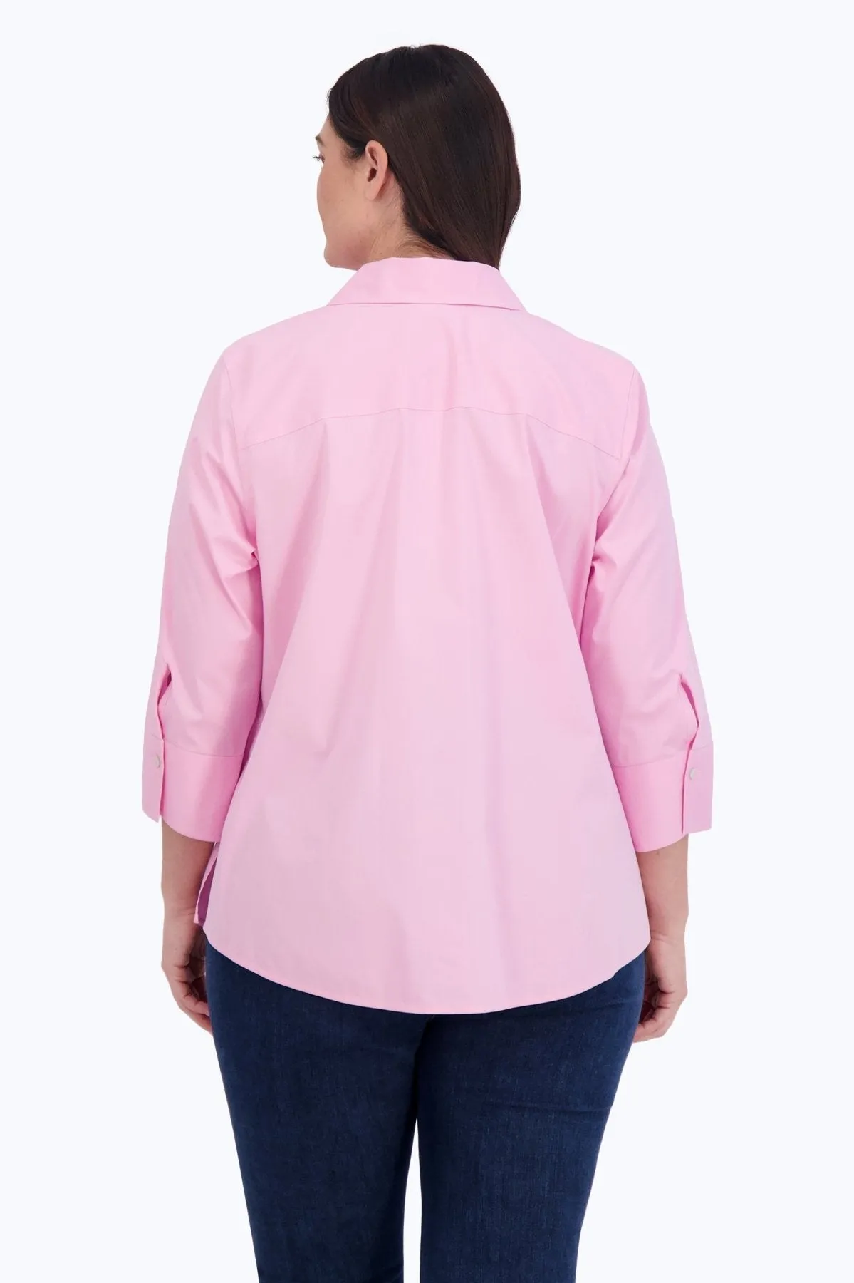 Mary Plus Stretch No Iron 3/4 Sleeve Shirt