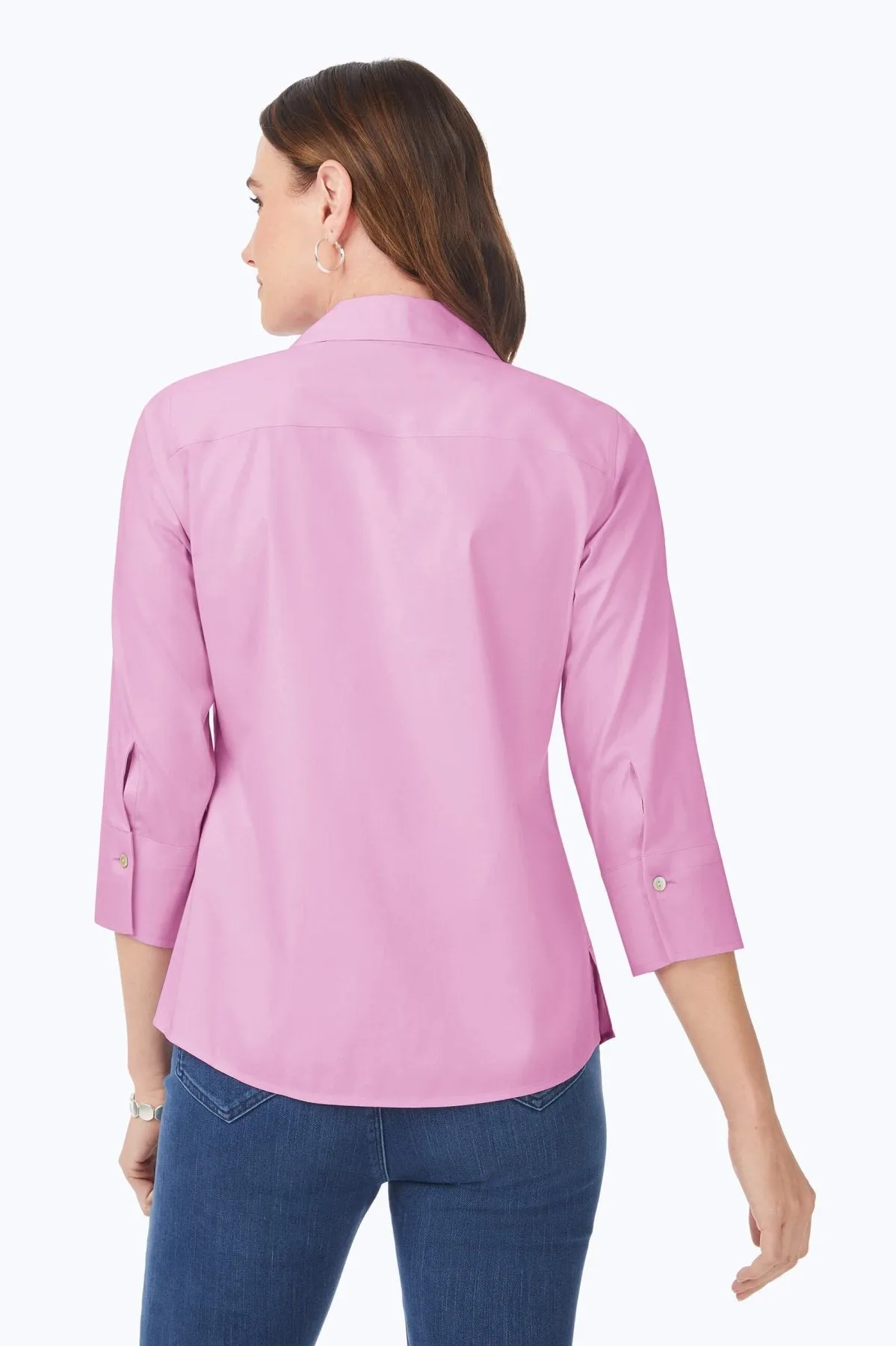 Mary Stretch No Iron 3/4 Sleeve Shirt