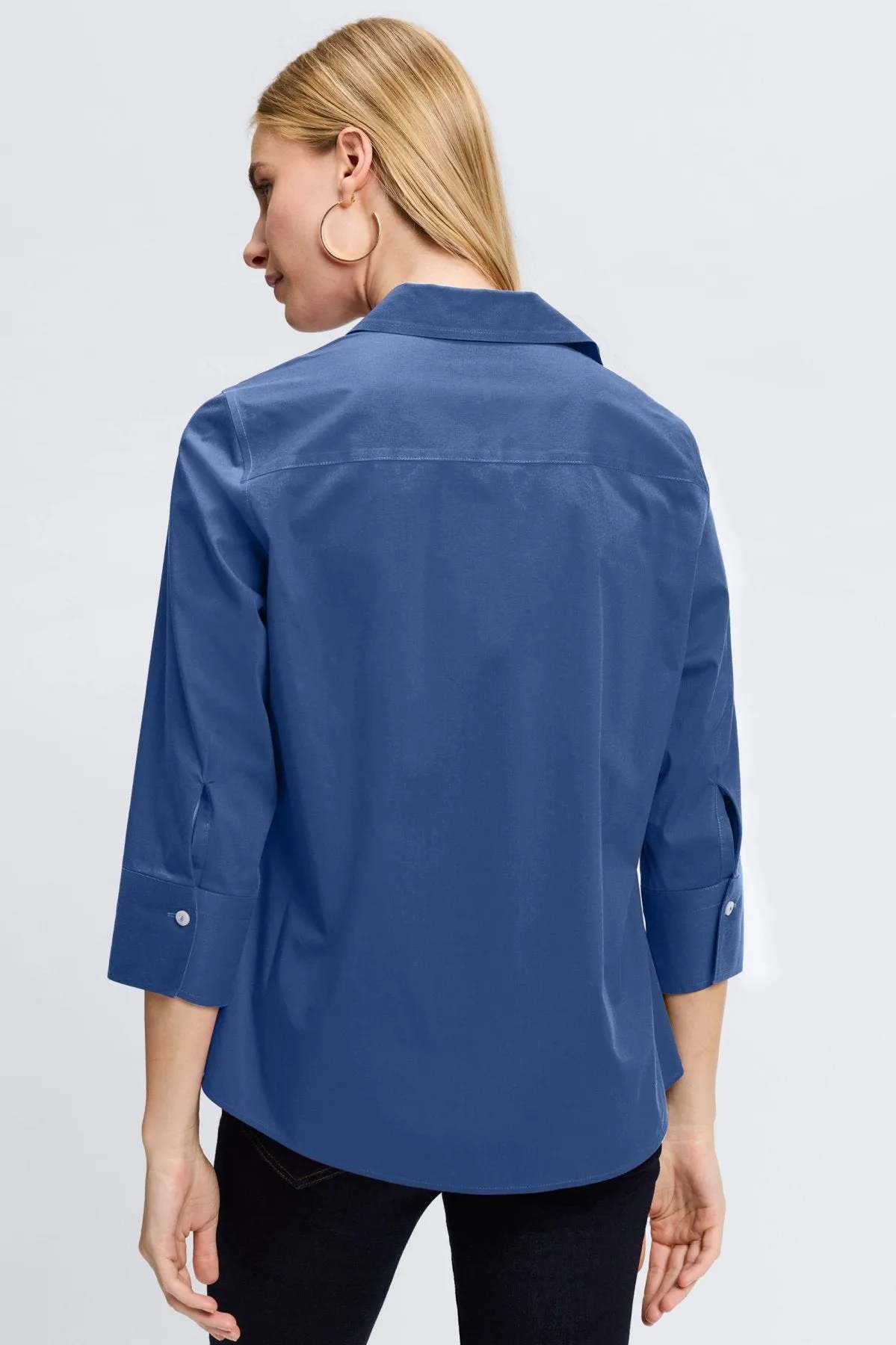 Mary Stretch No Iron 3/4 Sleeve Shirt