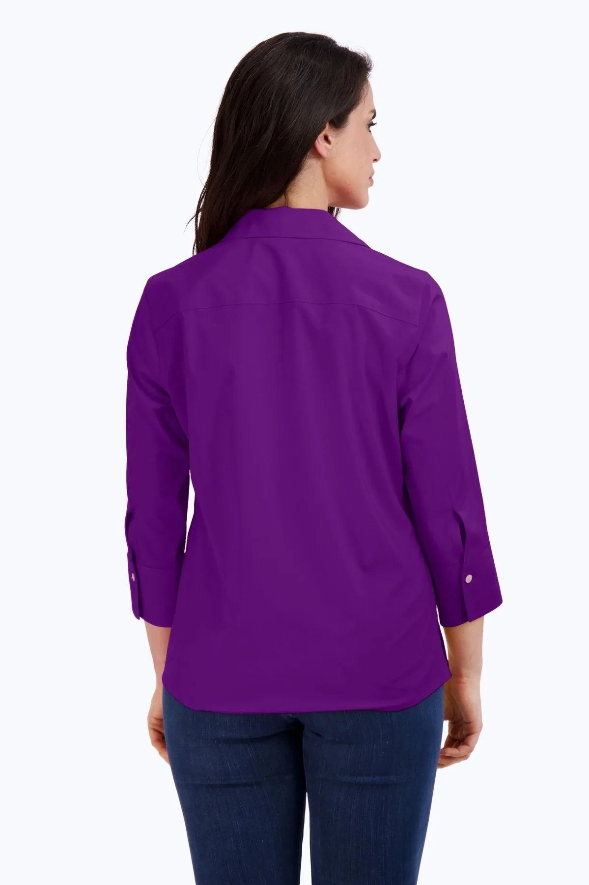 Mary Stretch No Iron 3/4 Sleeve Shirt