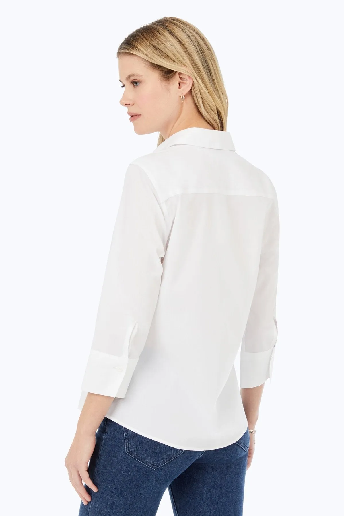 Mary Stretch No Iron 3/4 Sleeve Shirt