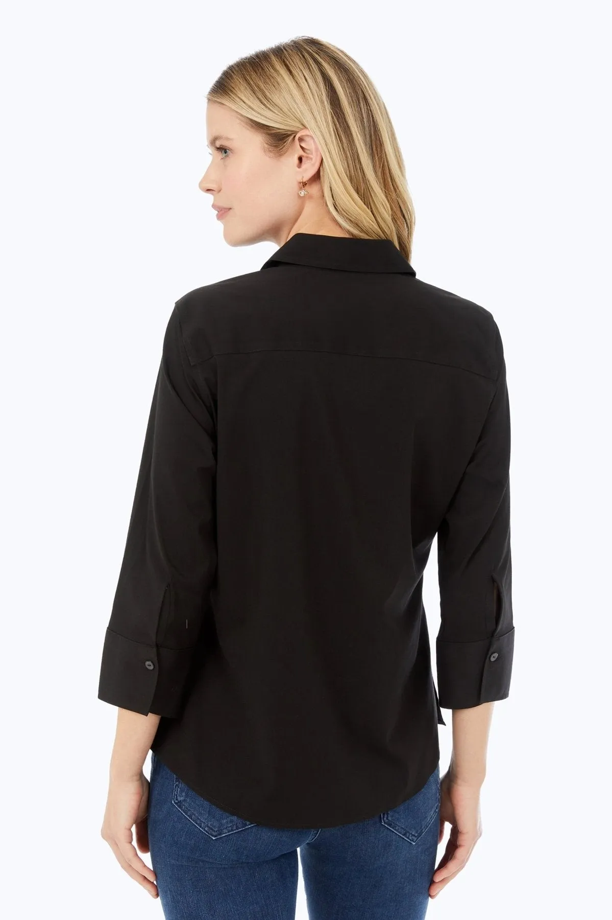 Mary Stretch No Iron 3/4 Sleeve Shirt