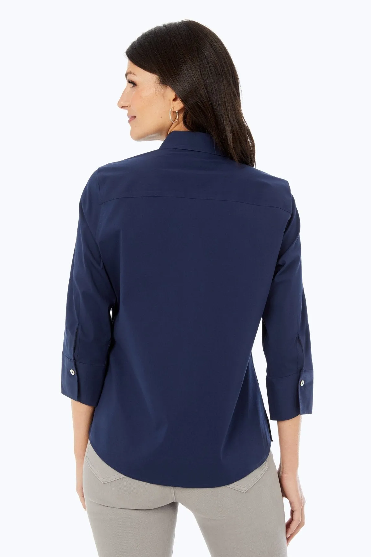 Mary Stretch No Iron 3/4 Sleeve Shirt