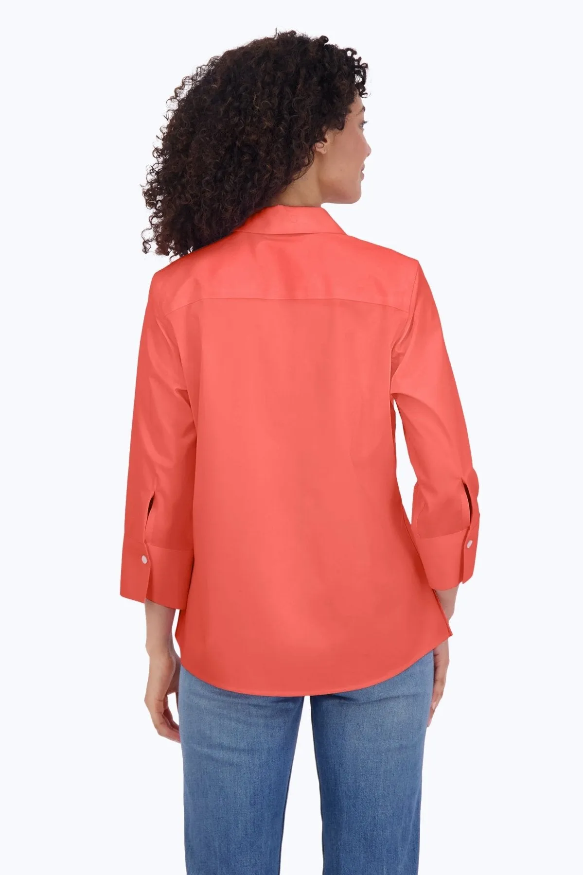 Mary Stretch No Iron 3/4 Sleeve Shirt