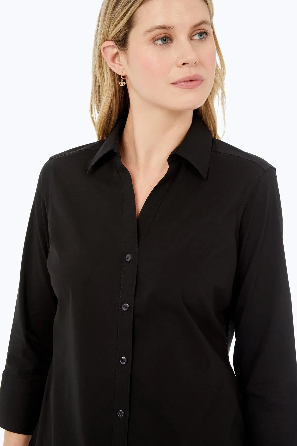 Mary Stretch No Iron 3/4 Sleeve Shirt