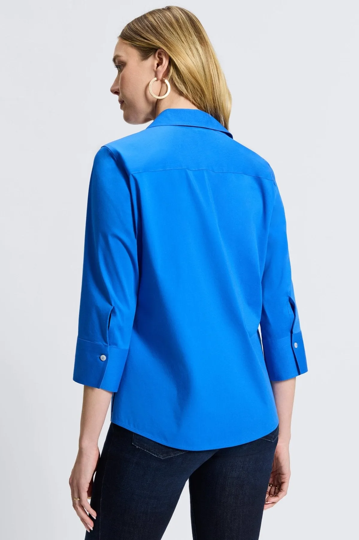 Mary Stretch No Iron 3/4 Sleeve Shirt