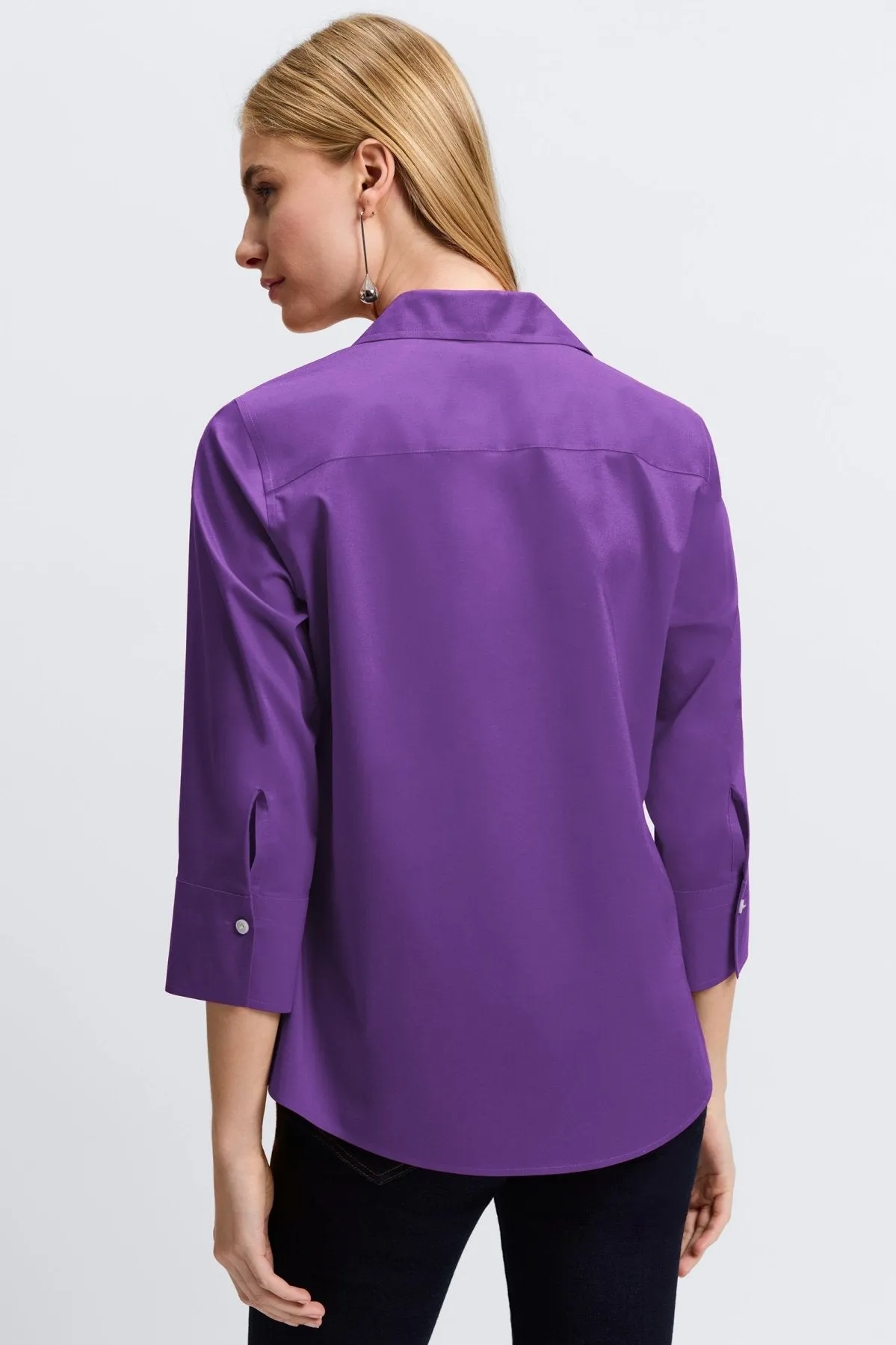 Mary Stretch No Iron 3/4 Sleeve Shirt