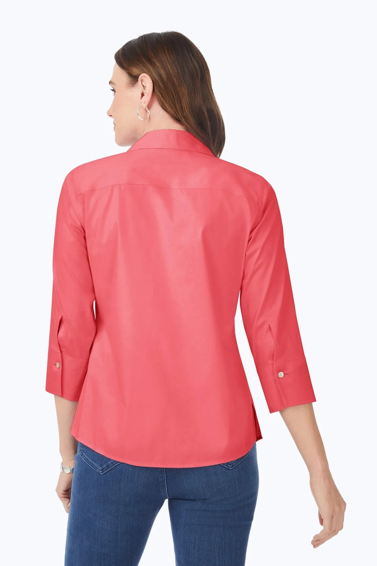 Mary Stretch No Iron 3/4 Sleeve Shirt