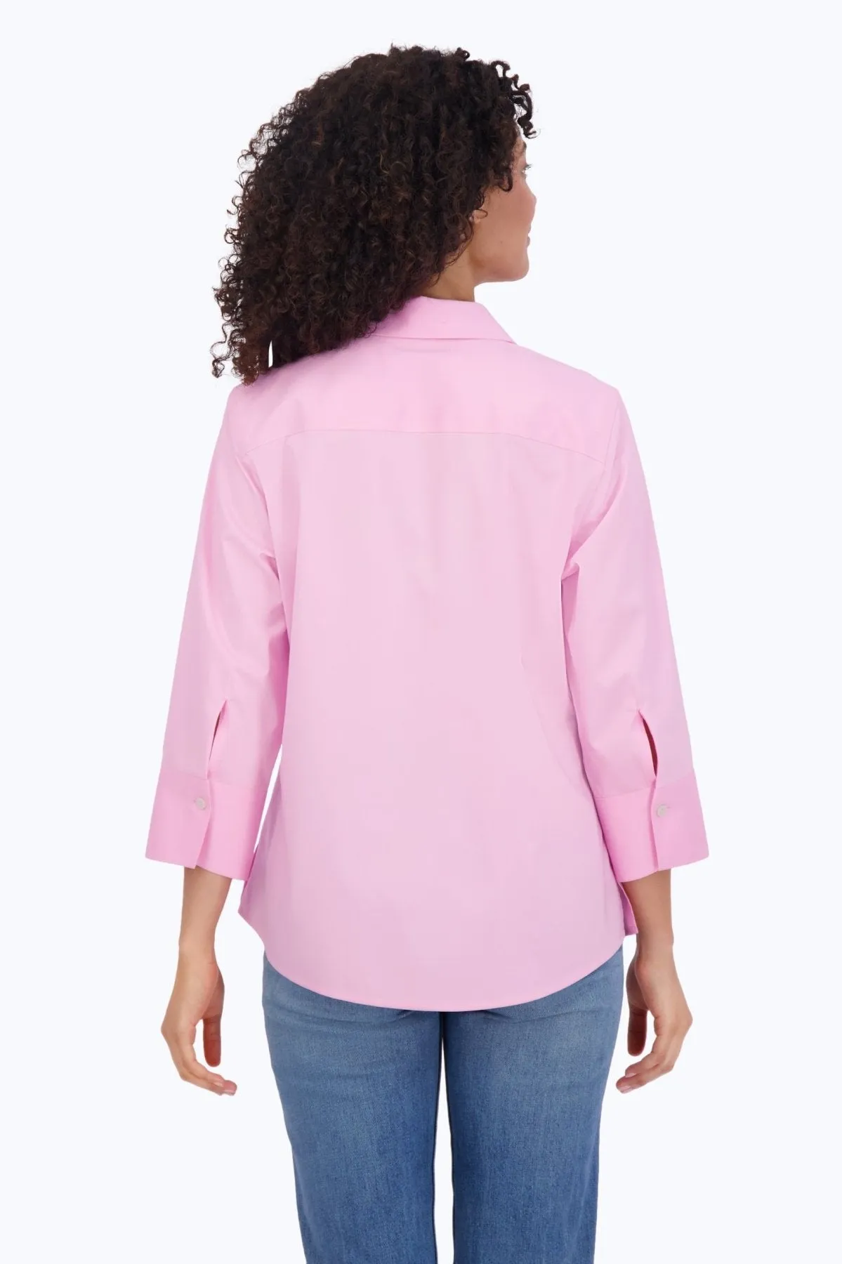 Mary Stretch No Iron 3/4 Sleeve Shirt