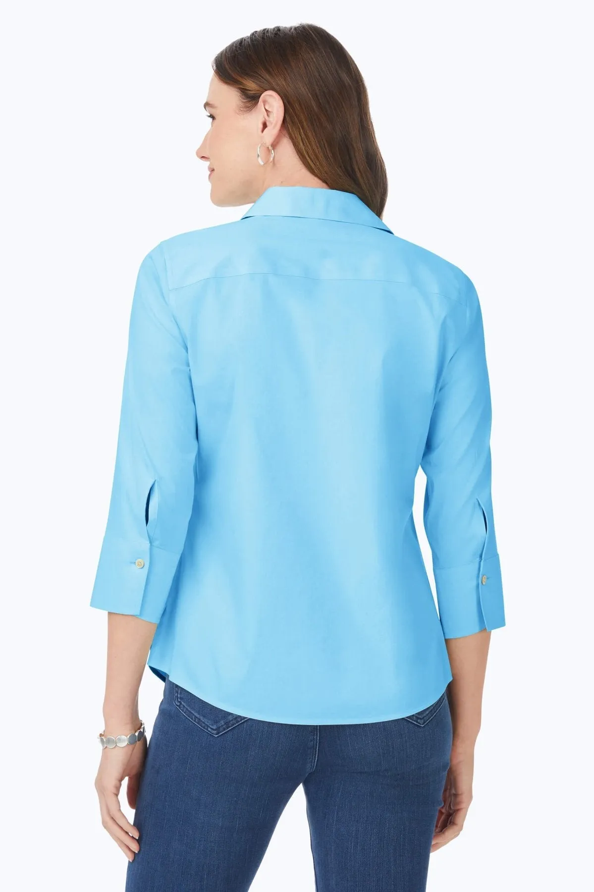 Mary Stretch No Iron 3/4 Sleeve Shirt