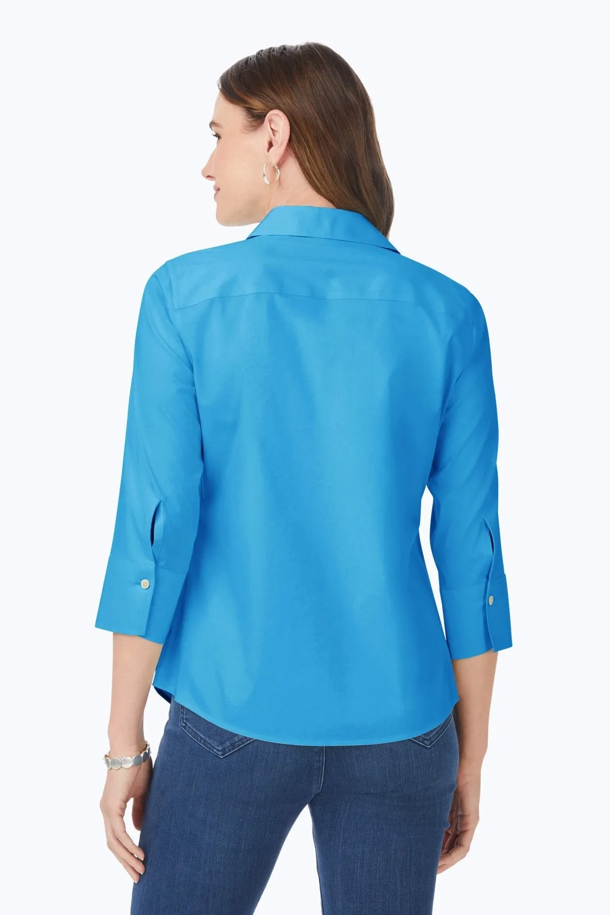 Mary Stretch No Iron 3/4 Sleeve Shirt