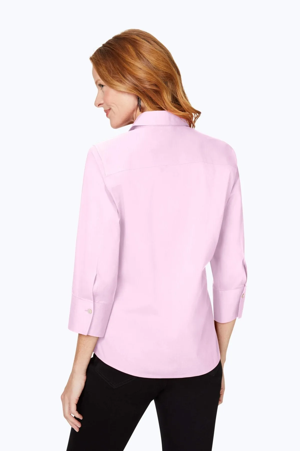 Mary Stretch No Iron 3/4 Sleeve Shirt