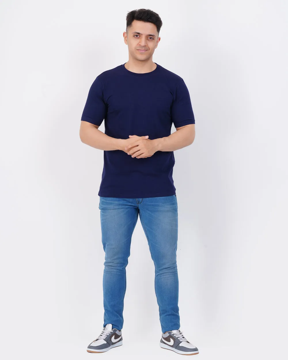 Men's Denim Blue Regular Tee