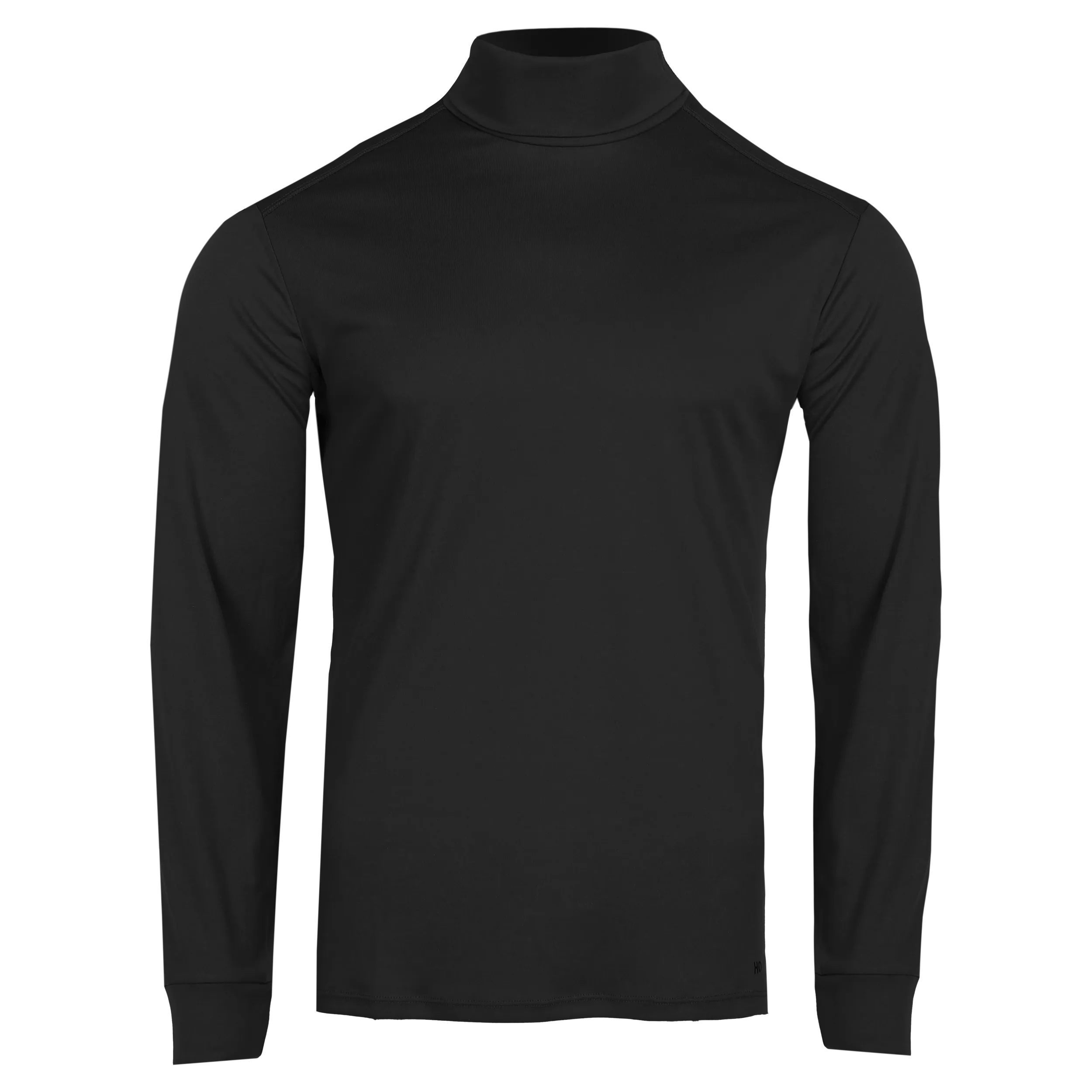 Men's Peach Skins Roll T-Neck - Black