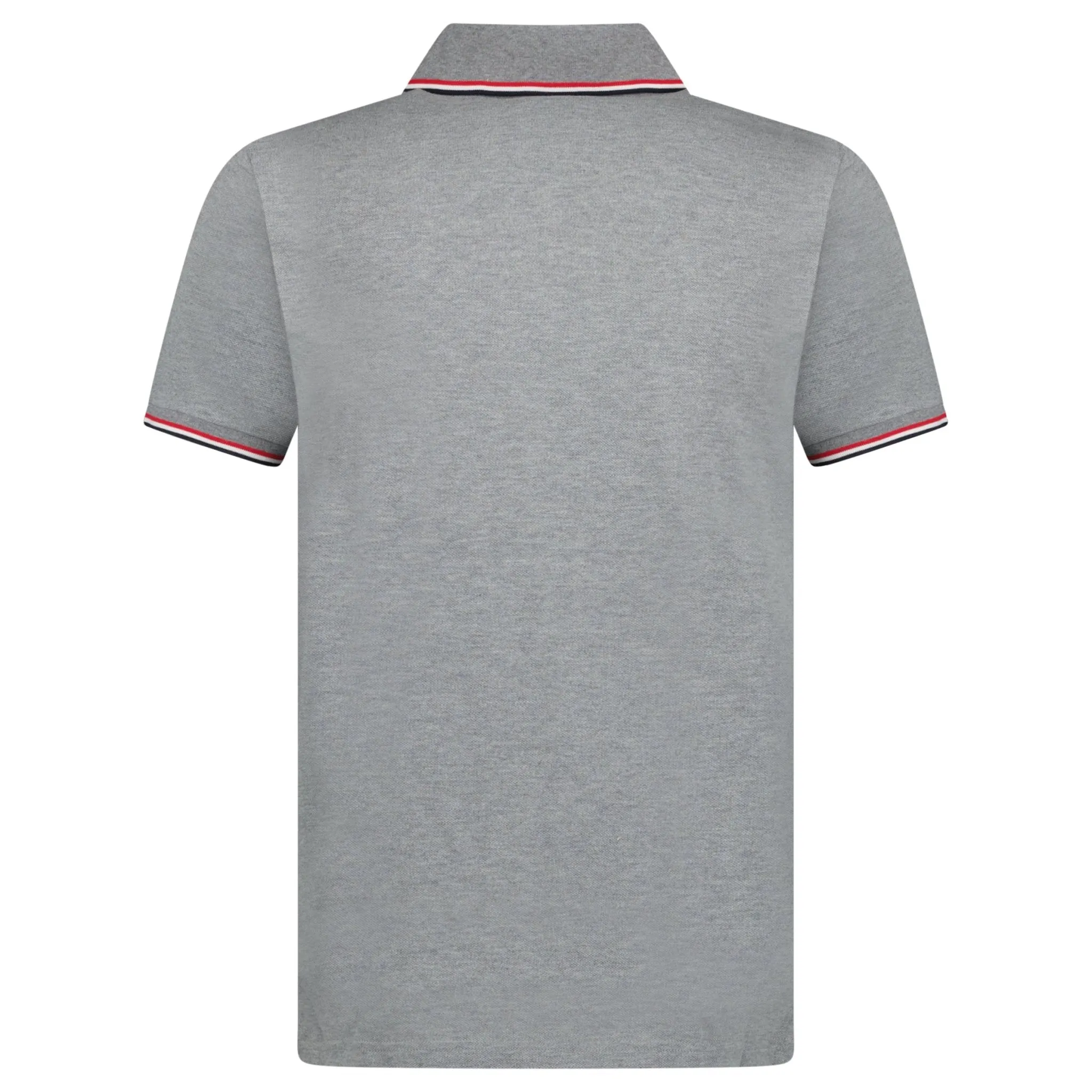 Moncler Logo Cotton Polo Grey