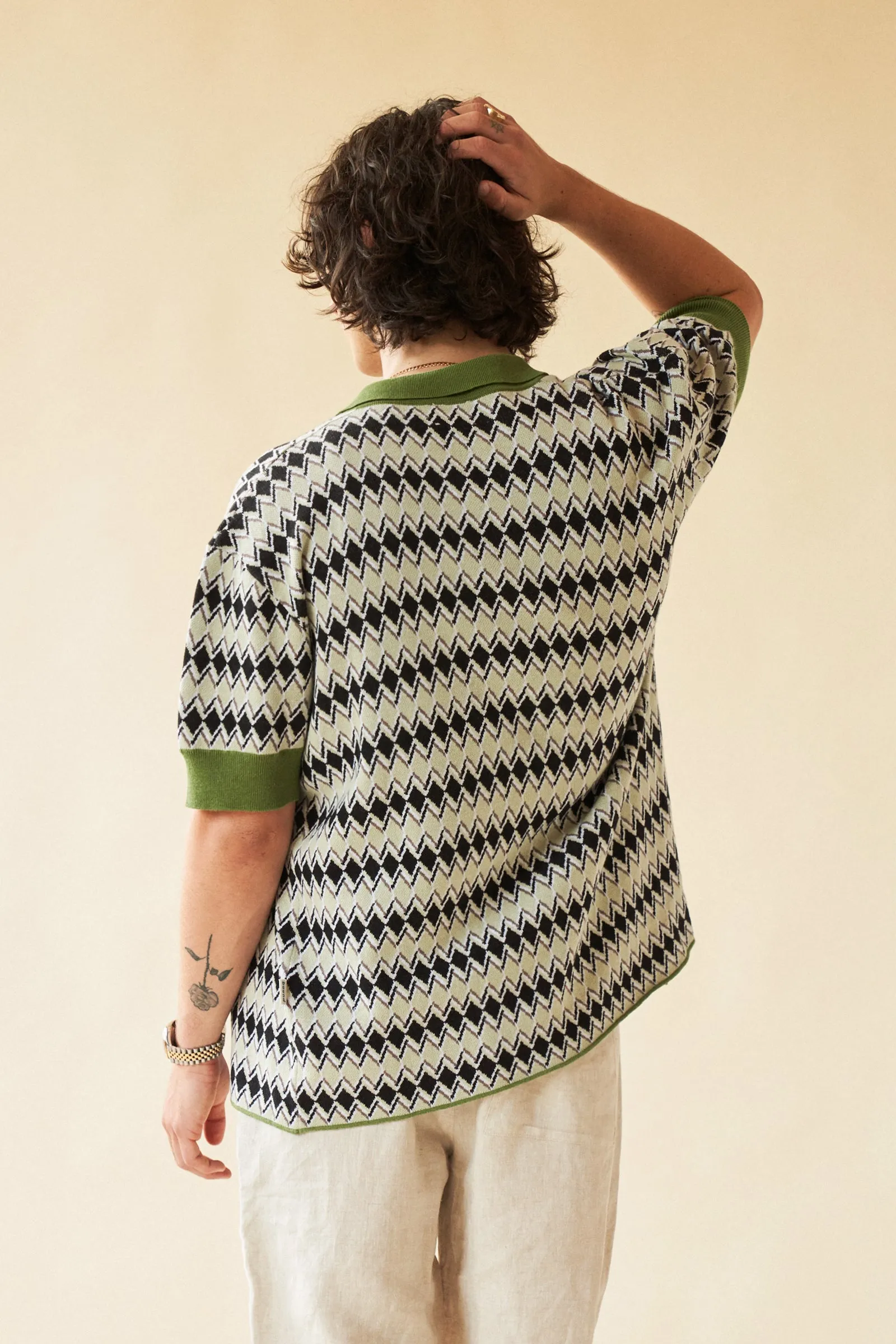 NORCIA BUTTON KNIT POLO