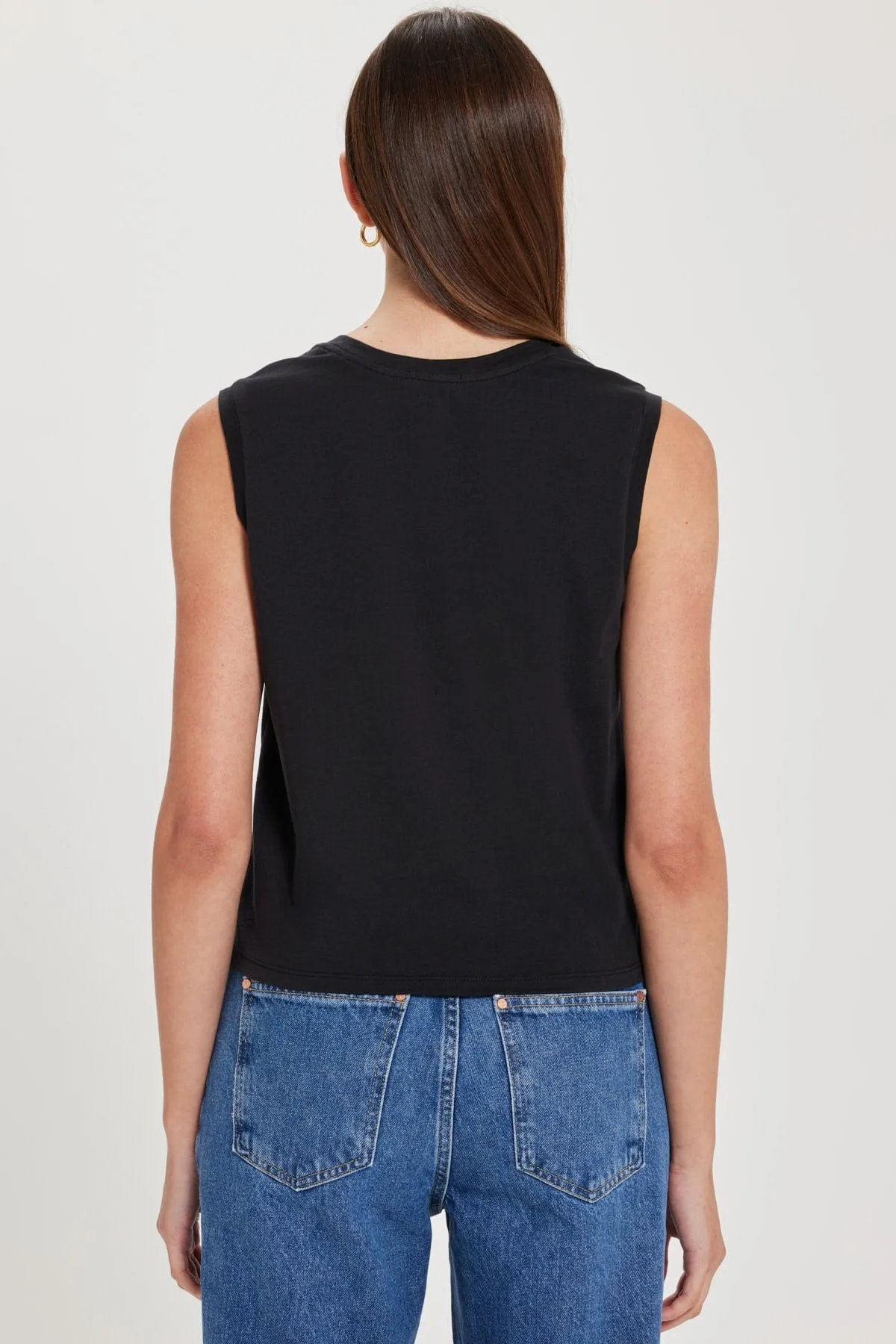 Organic Cropped Pocket Tank