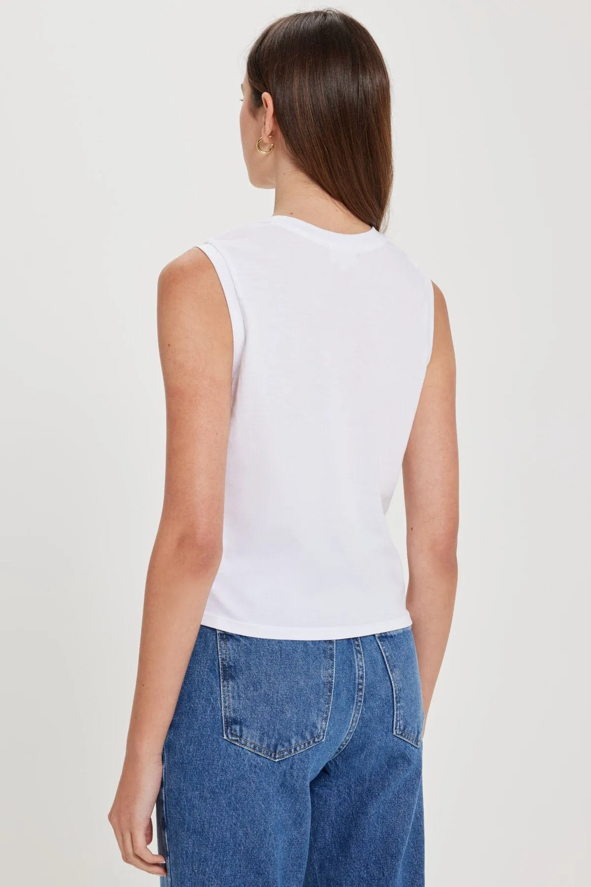 Organic Cropped Pocket Tank