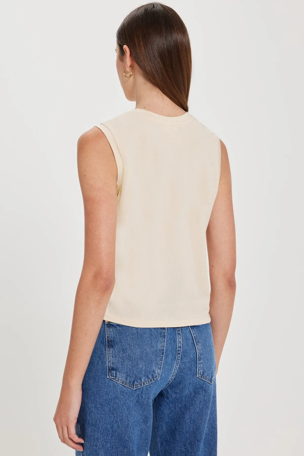 Organic Cropped Pocket Tank