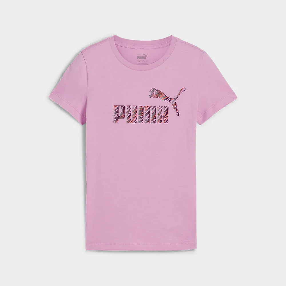 Puma Kids Essentials Logo Tee Pink _ 182026 _ Pink