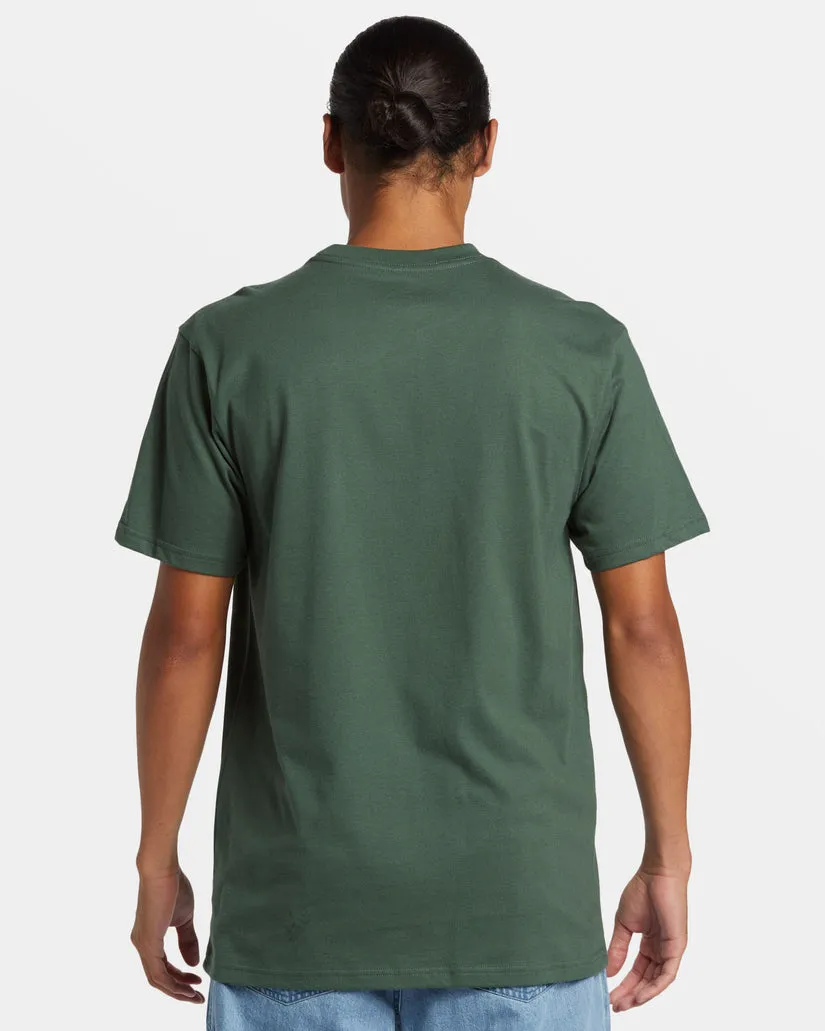 Quiksilver Modern Clicker Tee-Forest