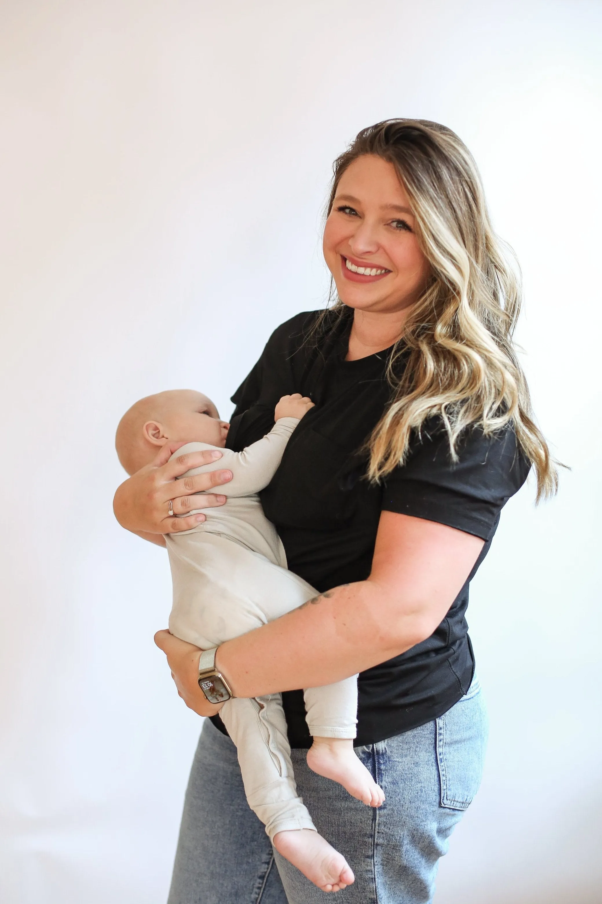 Relaxed Fit Zip Breastfeeding Tee