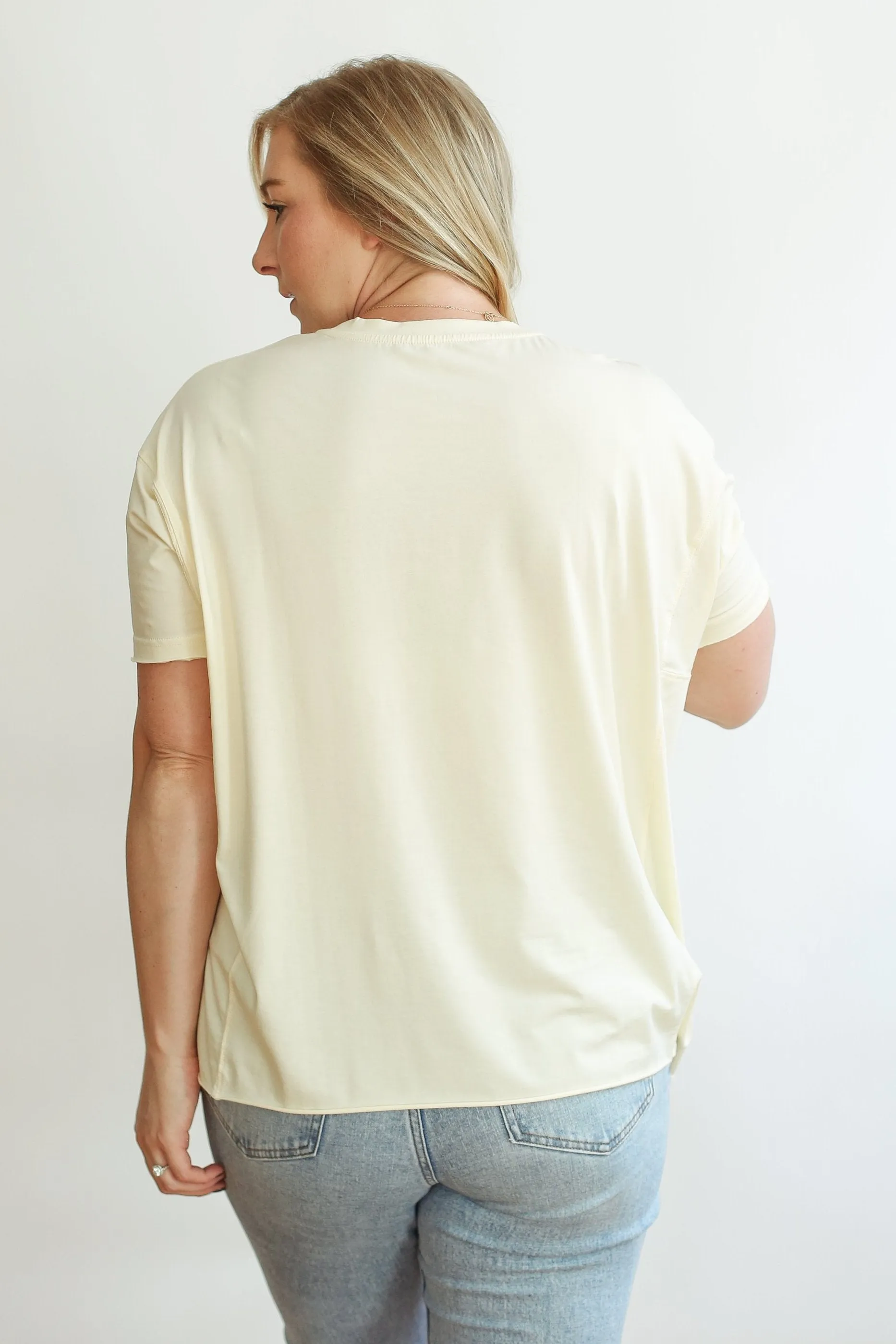 Relaxed Fit Zip Breastfeeding Tee