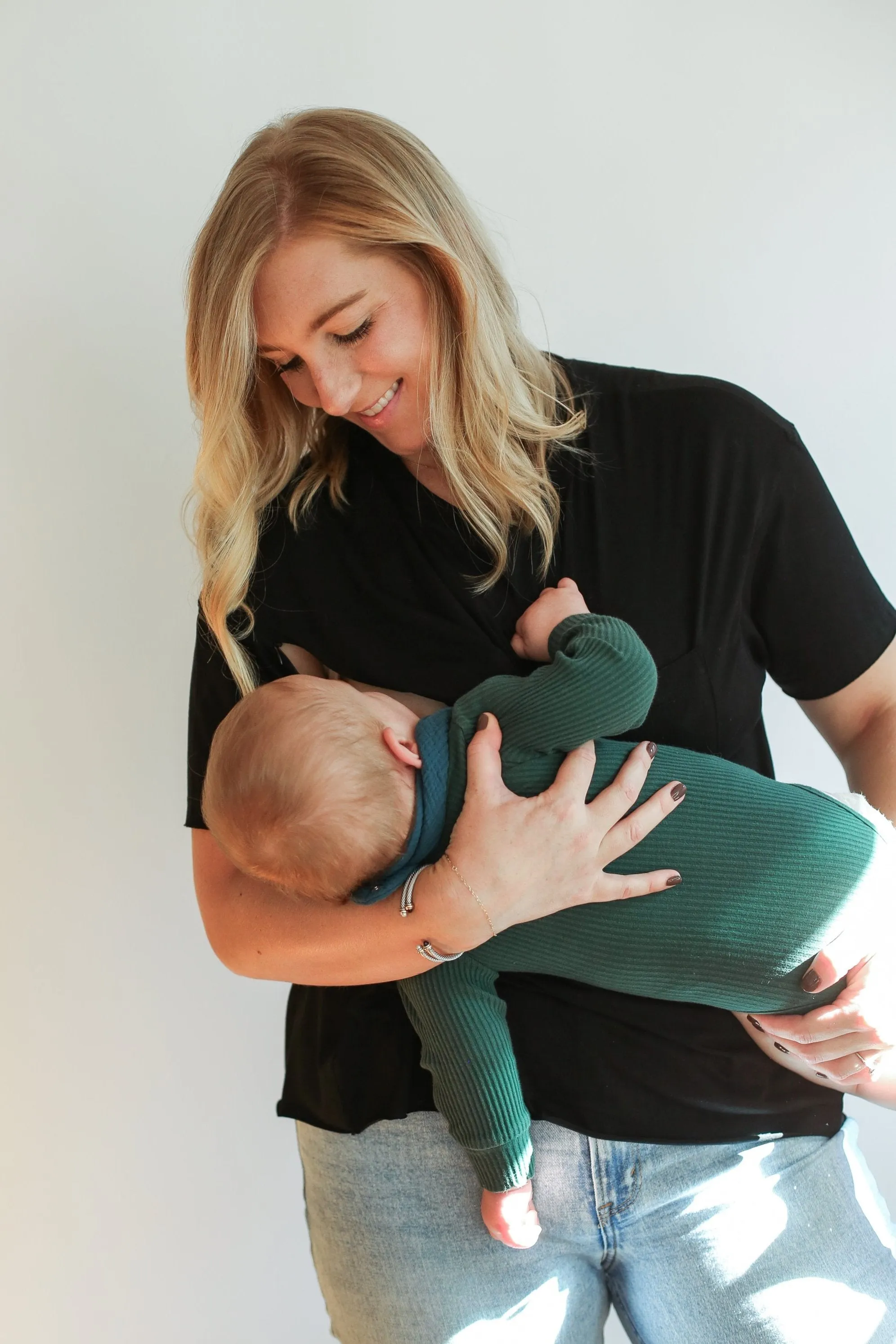 Relaxed Fit Zip Breastfeeding Tee