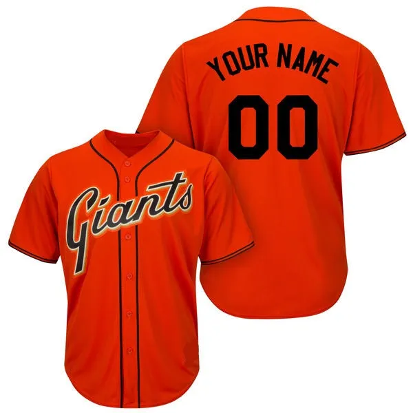 San Francisco Giants Customizable Pro Style Baseball Jersey - 3 Styles Available