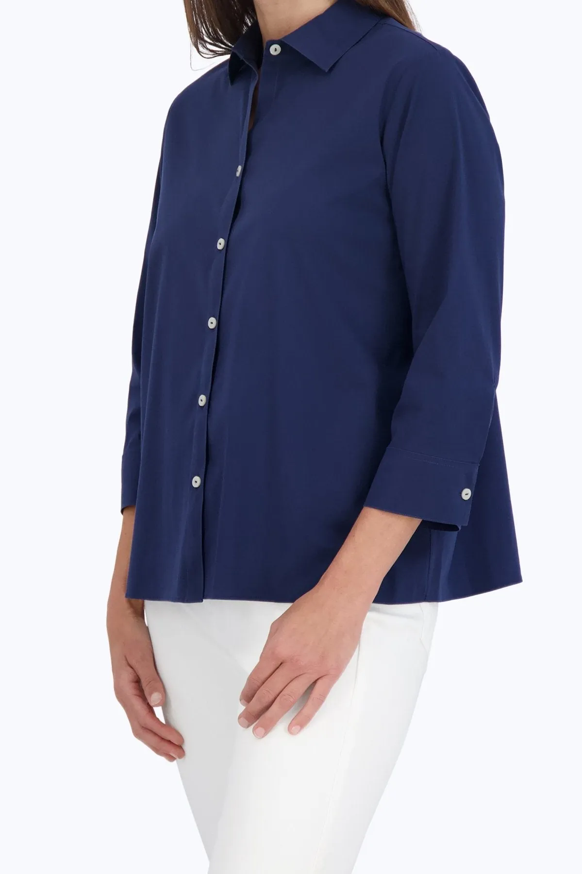 Sandra 3/4 Sleeve Stretch No Iron Shirt