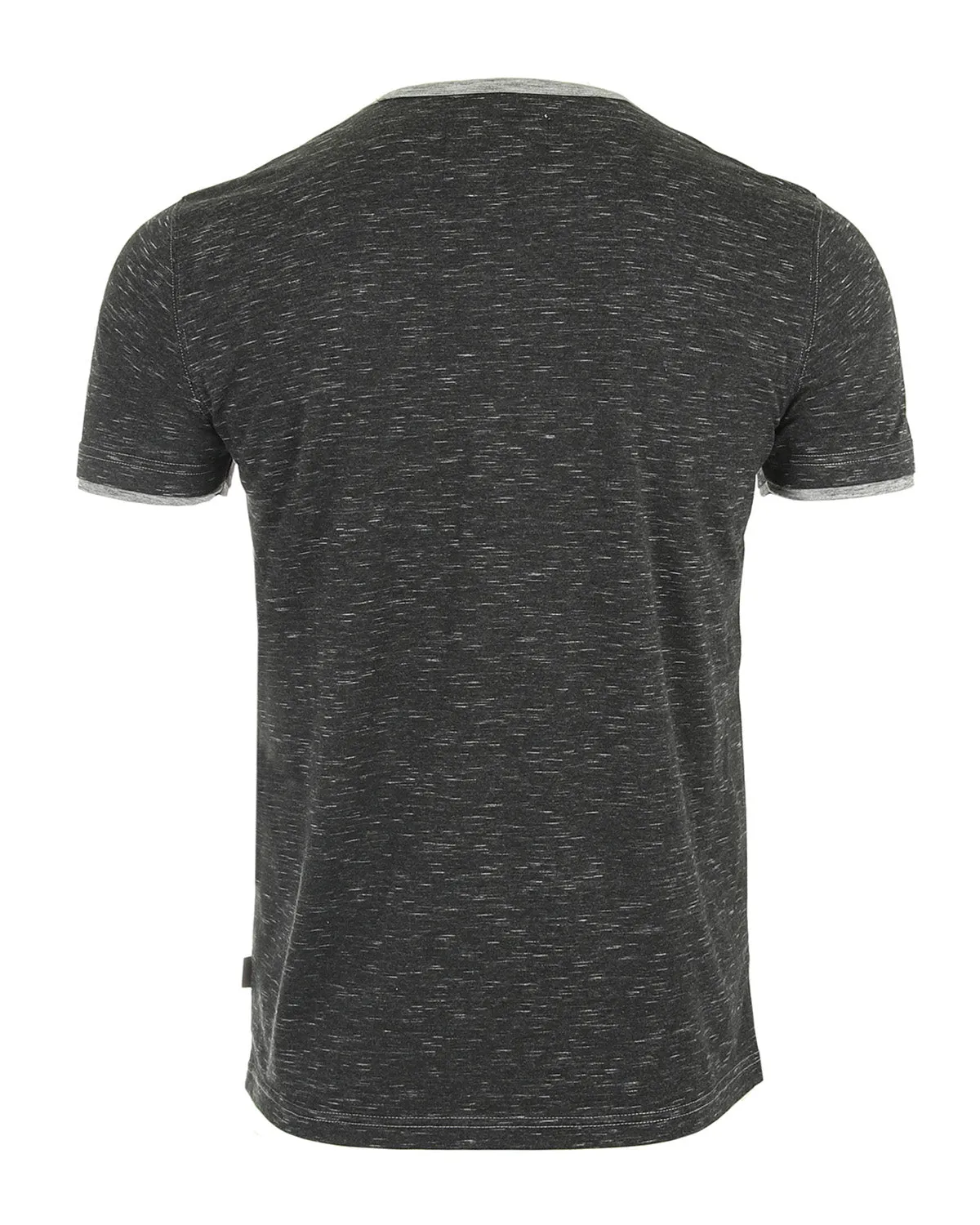 SHORT SLEEVE CONTRAST HEM HENLEY