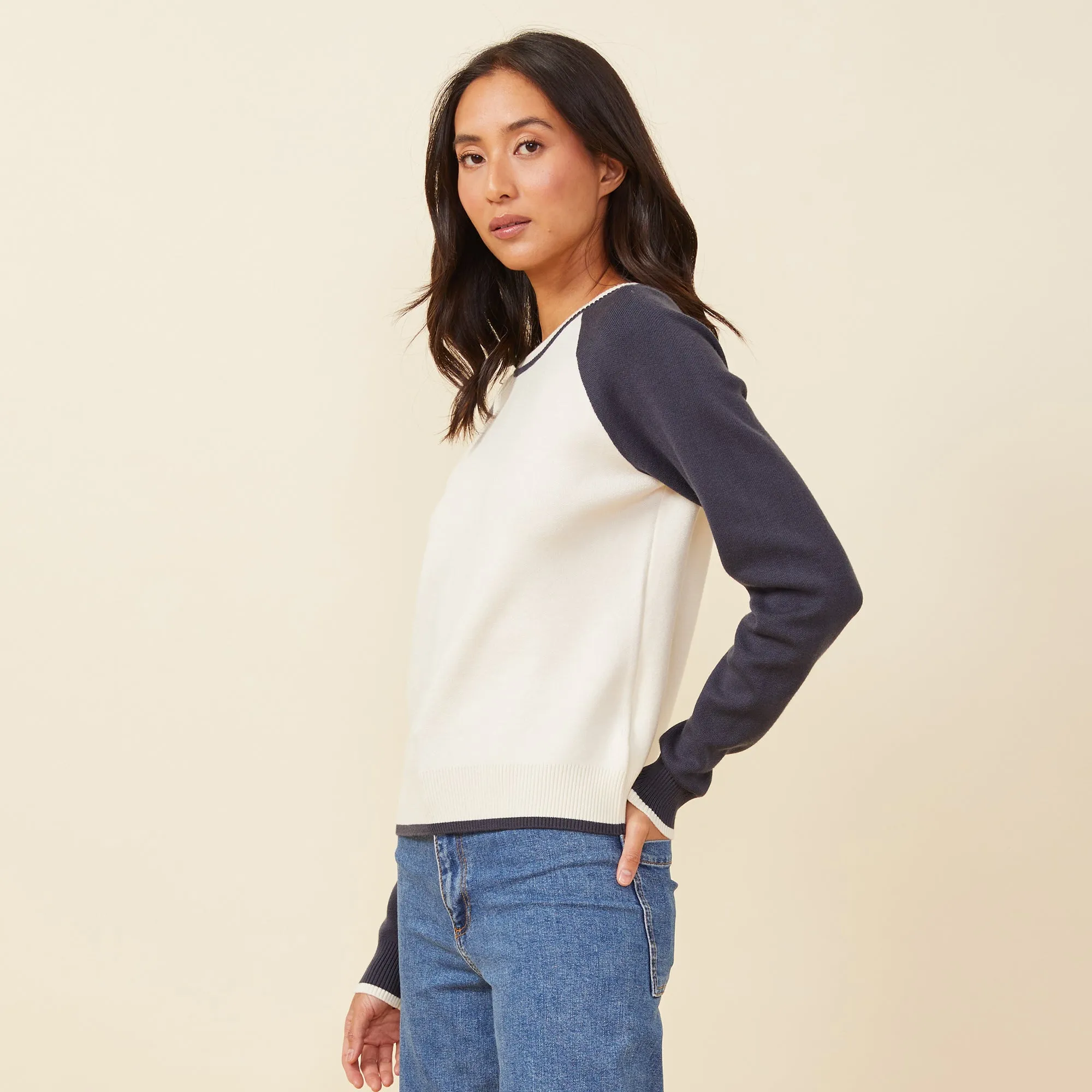 Soft Knit Colorblock Raglan