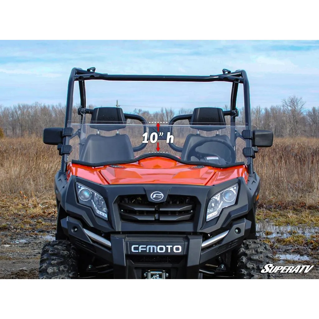 SuperATV CFMOTO UForce 500 Scratch-Resistant Half Windshield