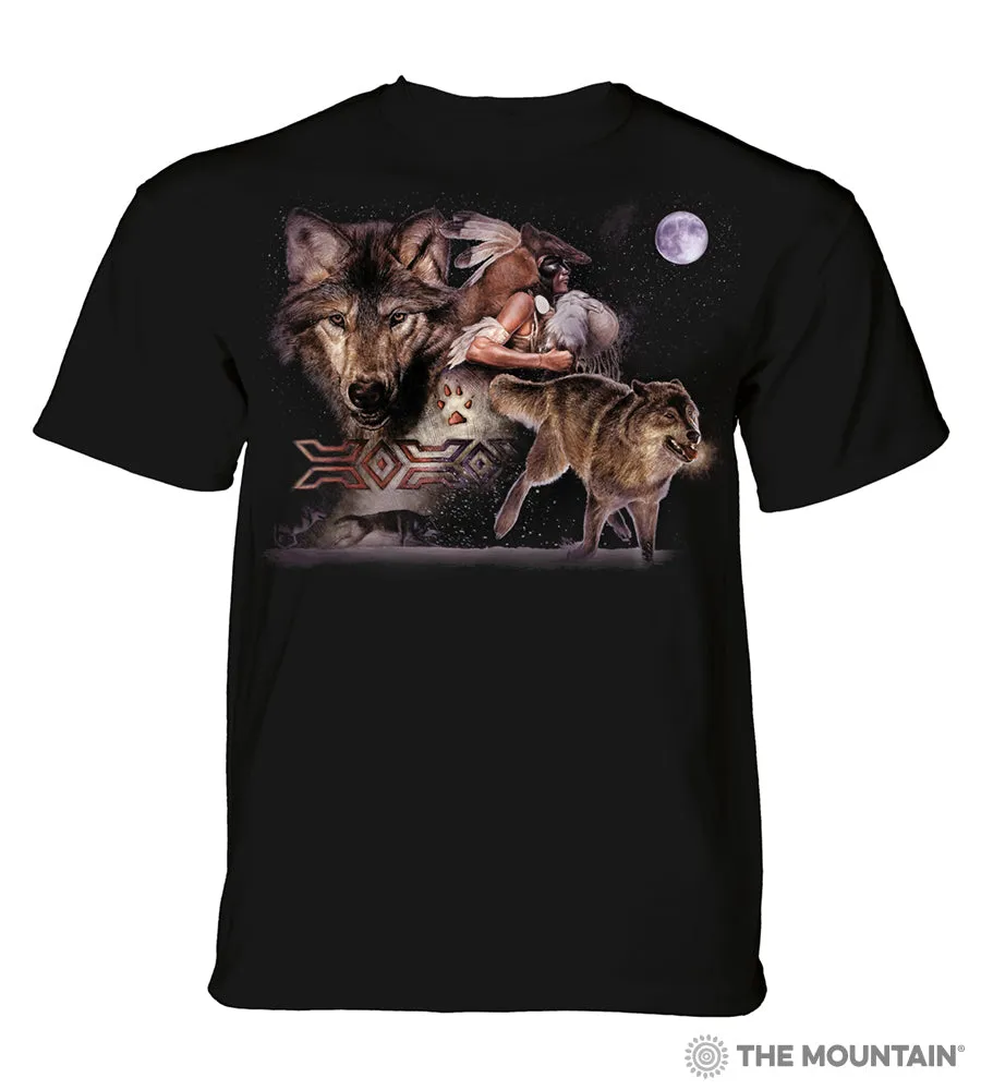 The Mountain® Unisex Tee, Arapaho Wolf Moon