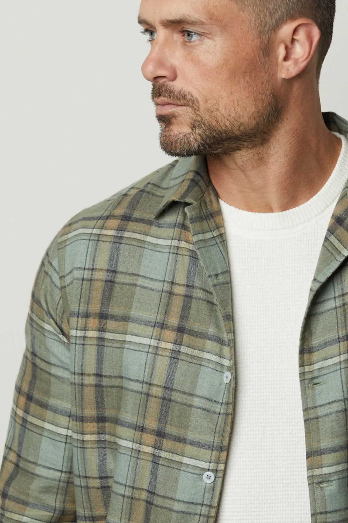 TIMOTHY PLAID BUTTON-UP SHIRT