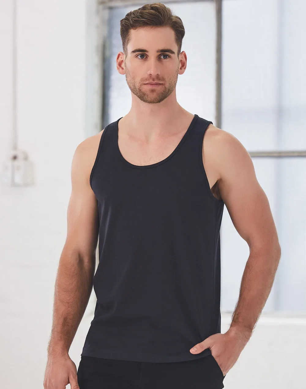 [TS18] Men's cotton singlet