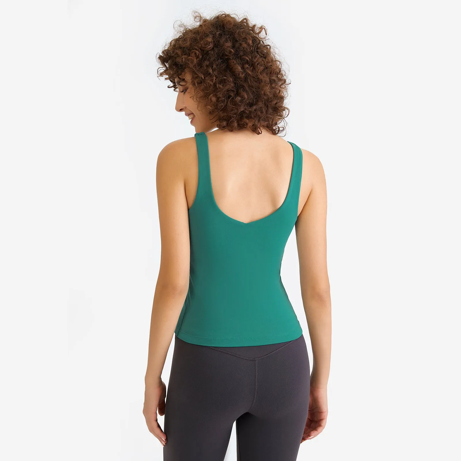 U-Neck Backless Tank Top