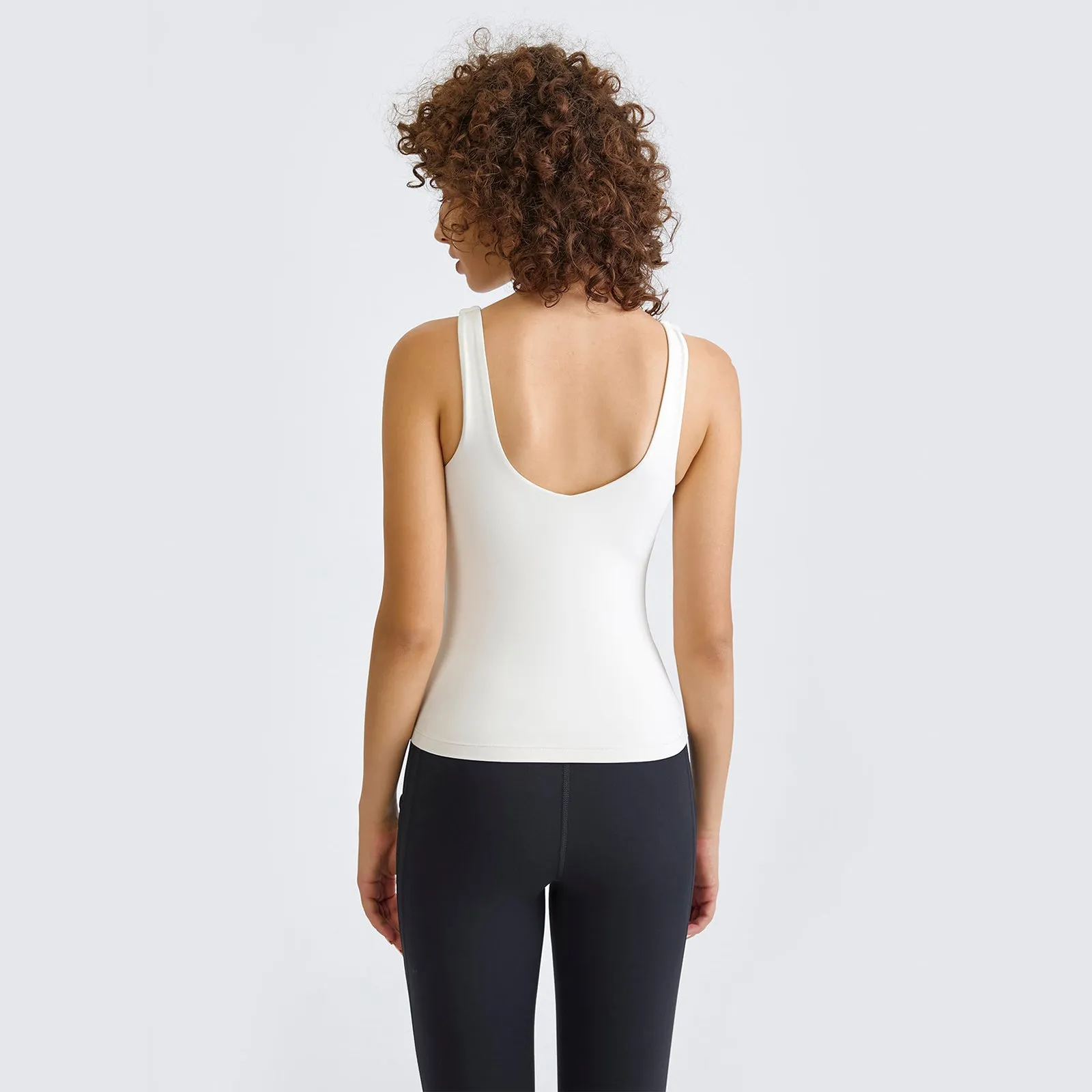 U-Neck Backless Tank Top