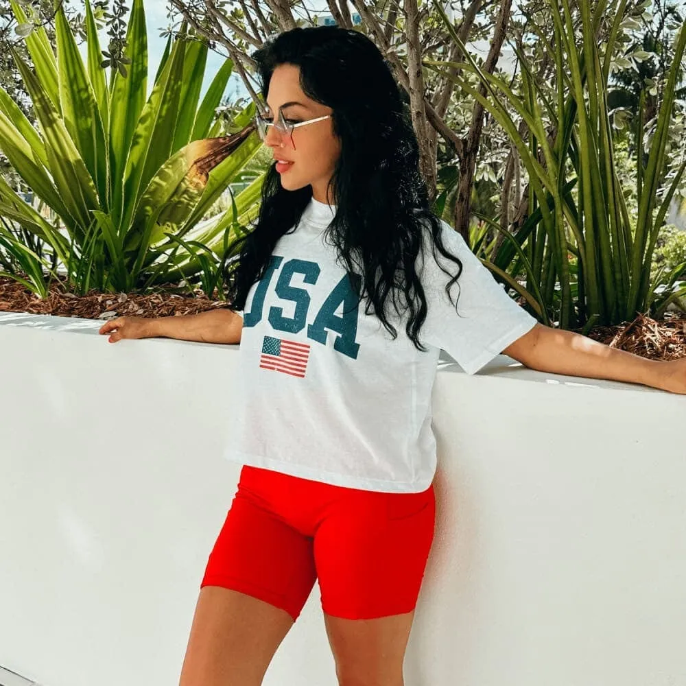 USA Relaxed Boxy Tee