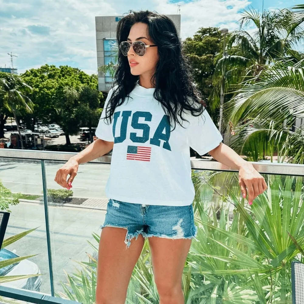 USA Relaxed Boxy Tee