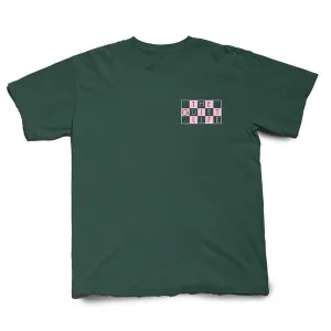 Way Out There Tee in Pine Green