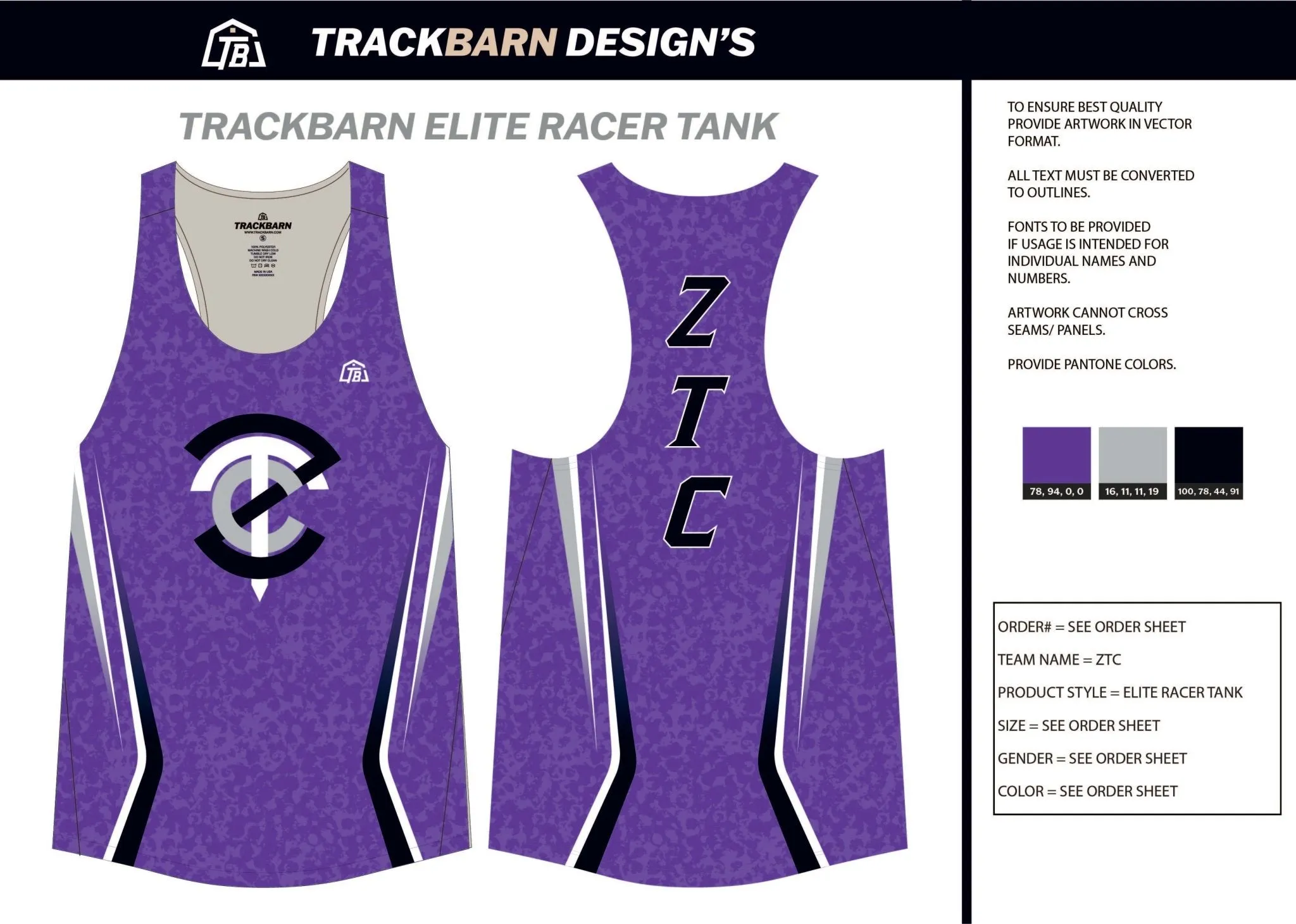 Zellner-Track-Club Mens Track Singlet